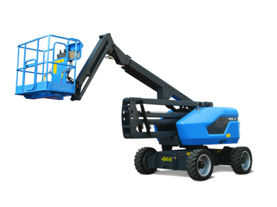 Self-propelled bent boom lift