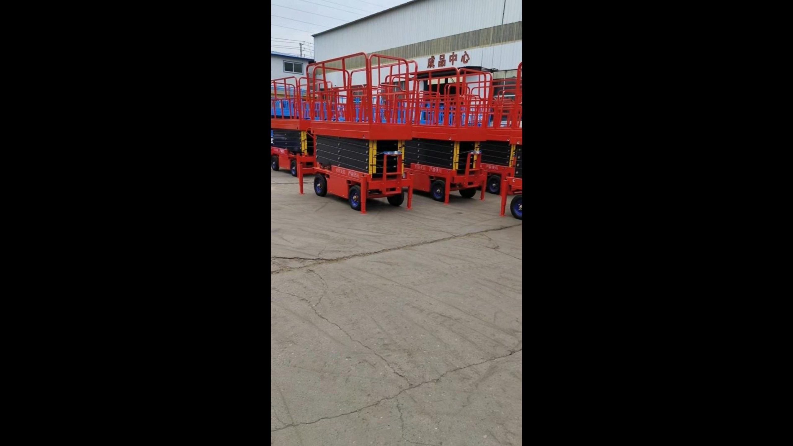 8m scissor lifts factory commissioning