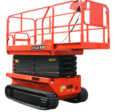 Indoor Outdoor Industrial Maintenance Use Electric Crawler Scissor Lift Electric Self-propelled